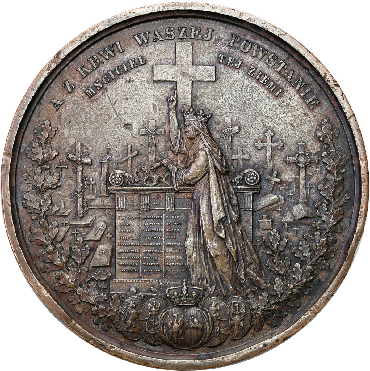 Medal. Polska XIX wiek / Rosja. Medal Żałoby Narodowej 1861 RZADKOŚĆ